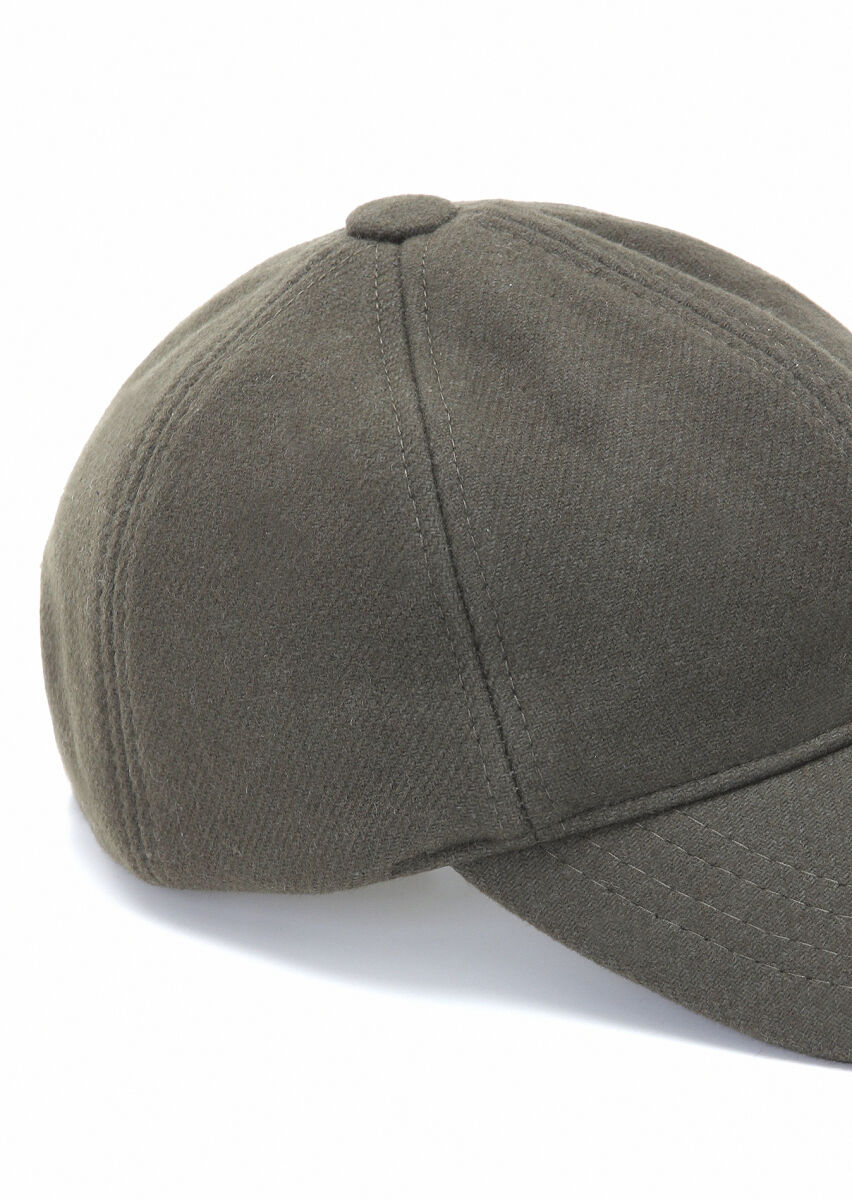 Khaki %75 Yün ,%25 Polyamid Hat - 3