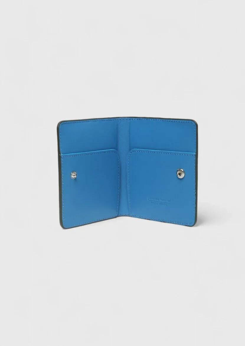 Khaki Cow Leather Card Holder - 3