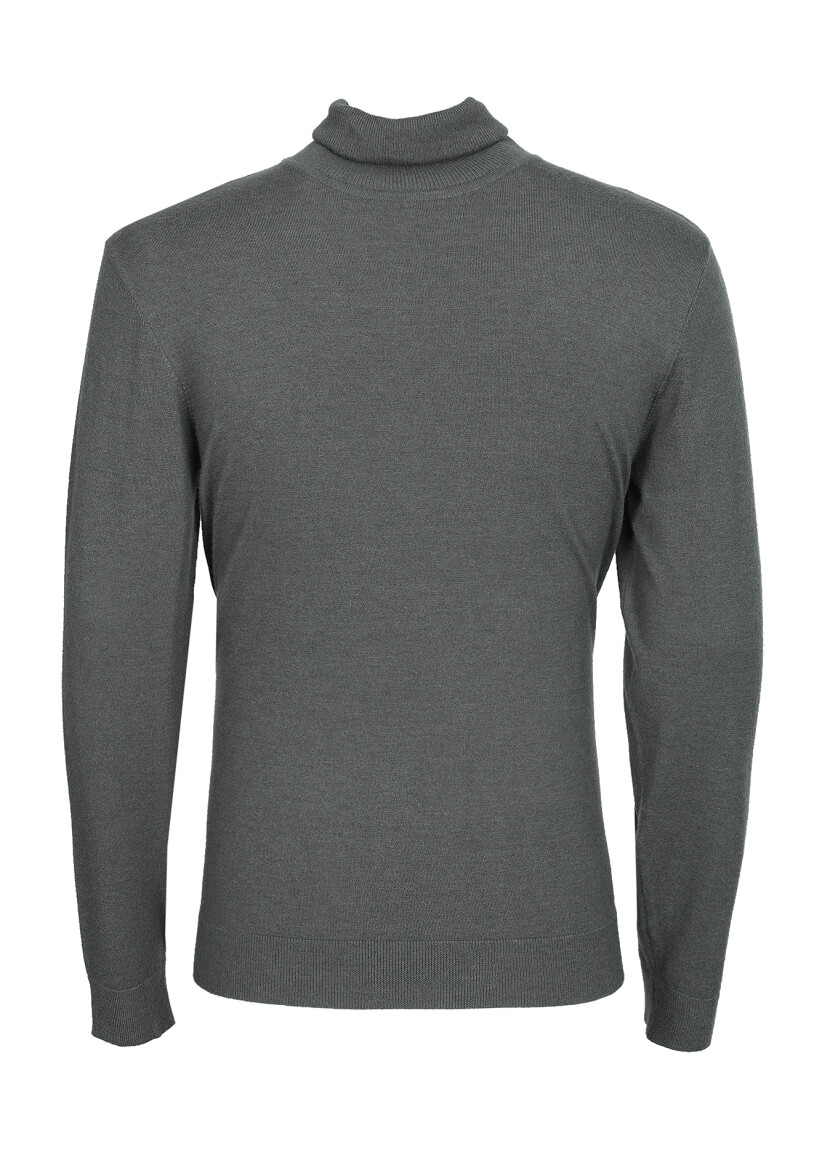 Khaki Knitwear Sweatshirt - 7