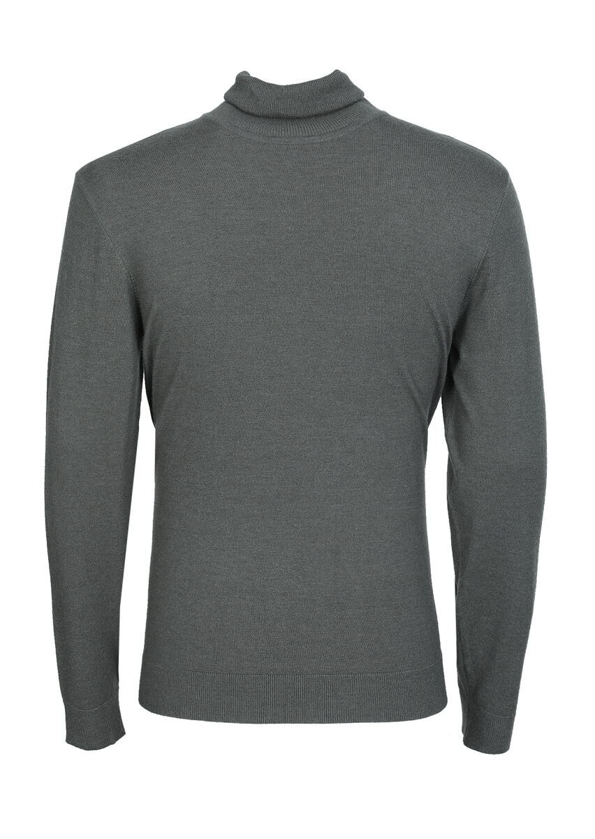 Khaki Knitwear Sweatshirt - 7