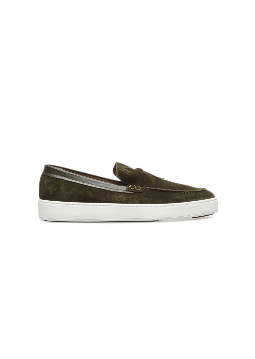 Khaki Leather Casual Loafer 