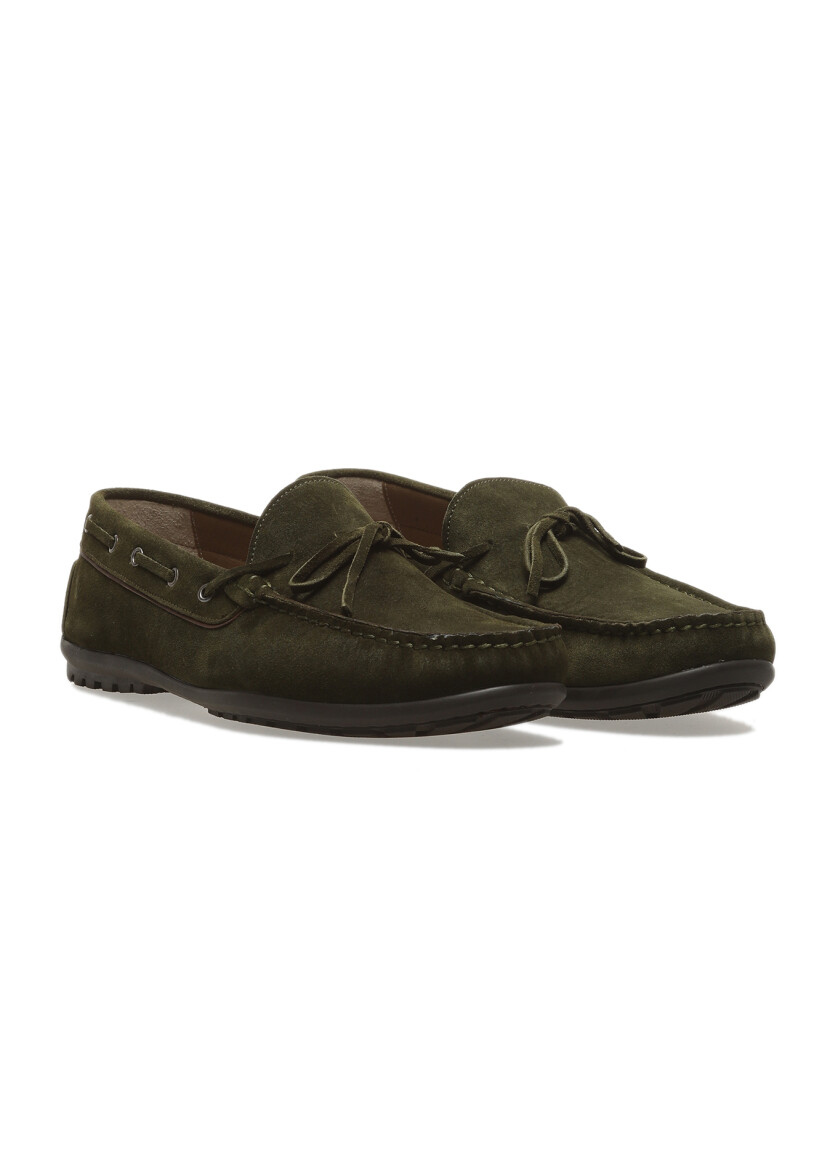 Khaki Leather Casual Loafer 