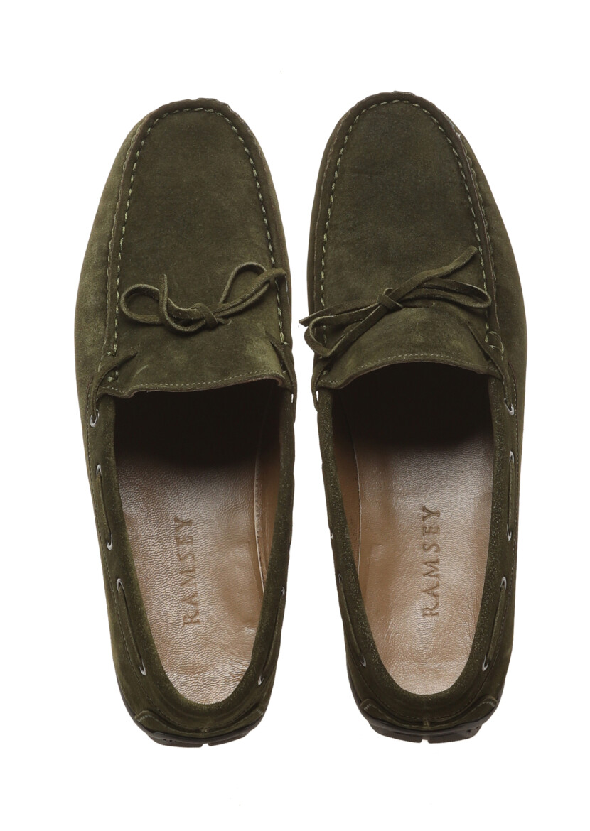 Khaki Leather Casual Loafer - 4