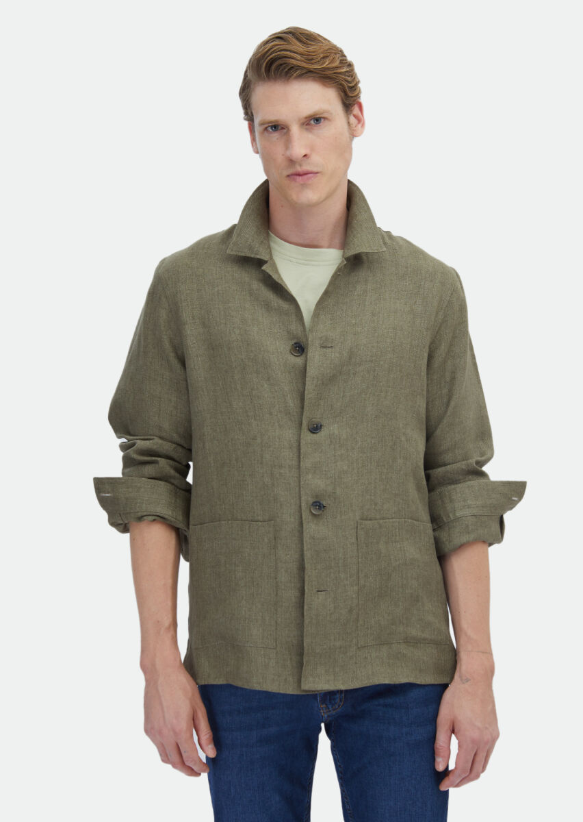 Khaki Overshirt - 1