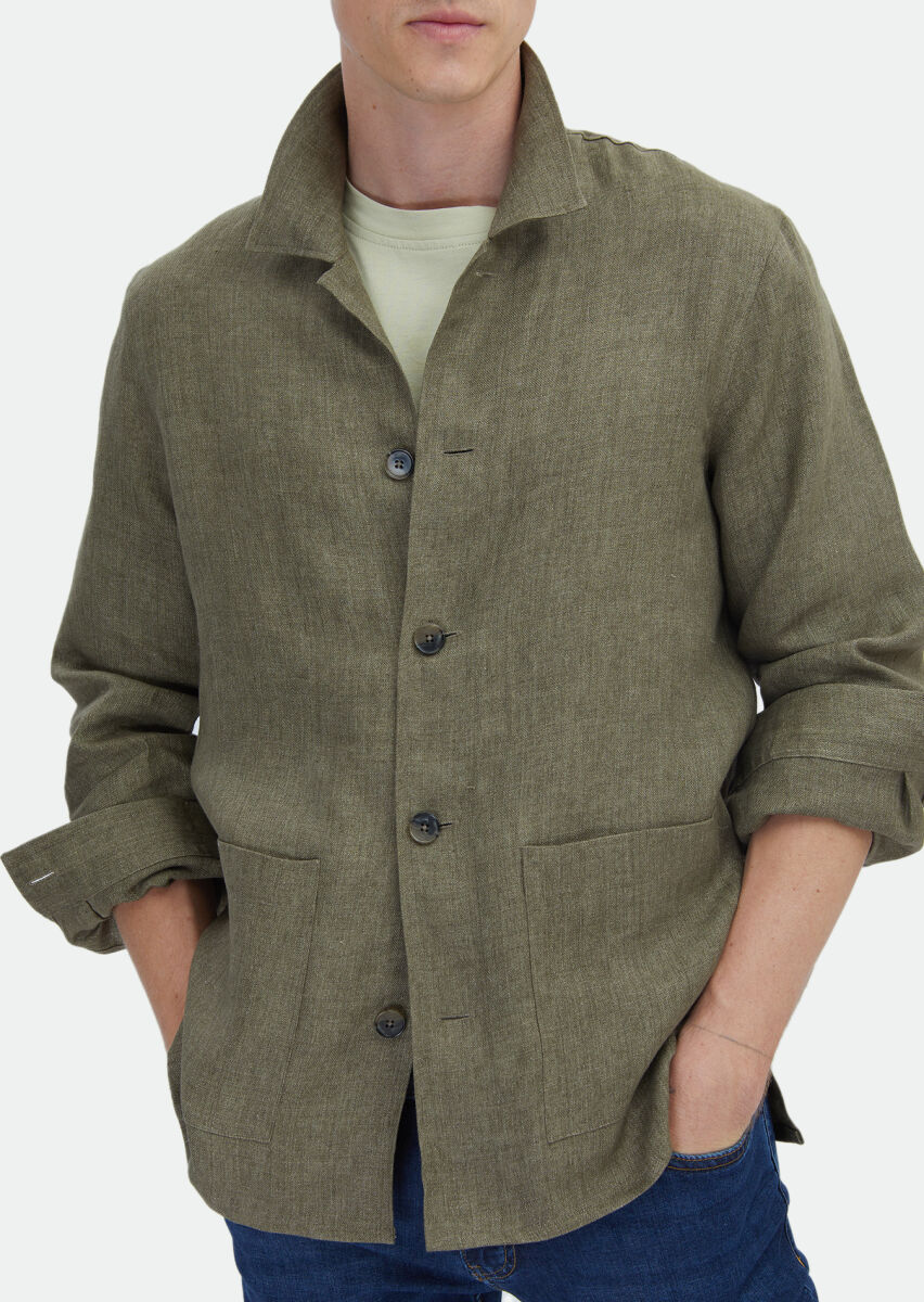 Khaki Overshirt - 5