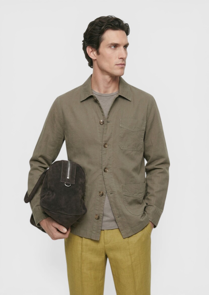Khaki Overshirt - RAMSEY