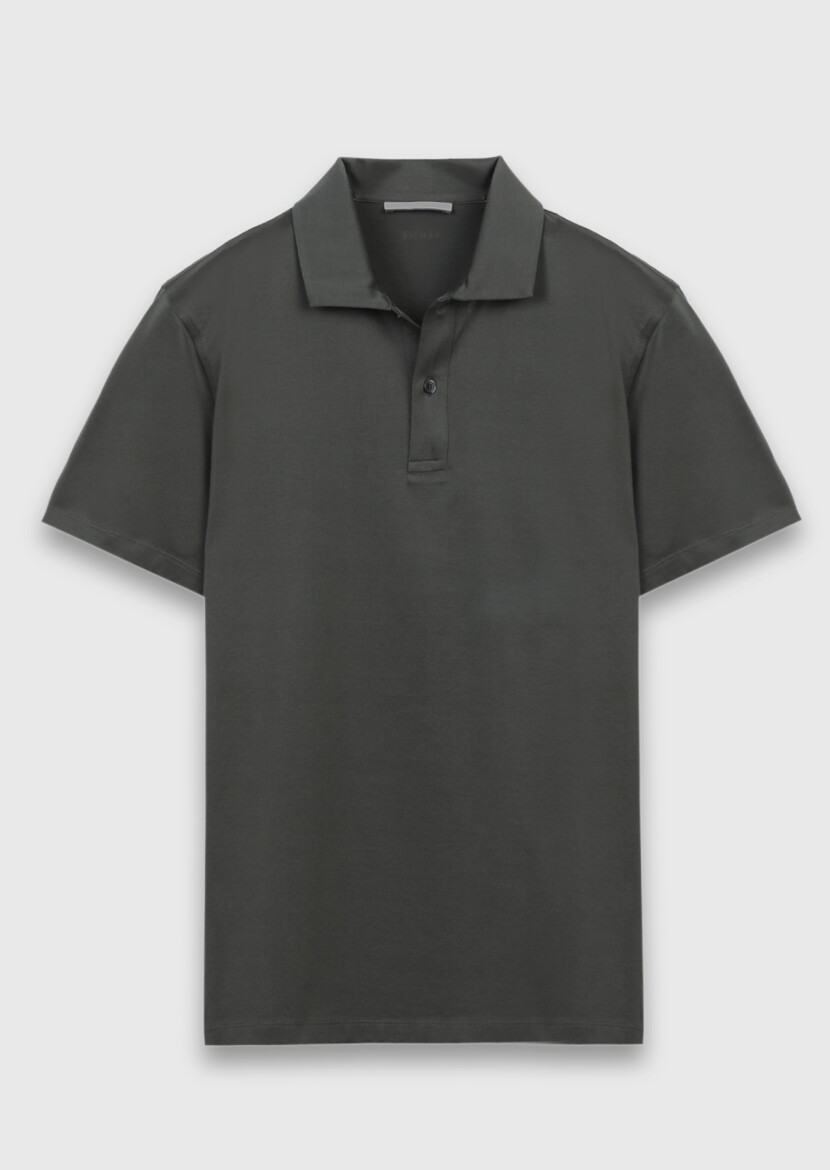 Khaki Plain 100% Cotton T-Shirt - 5