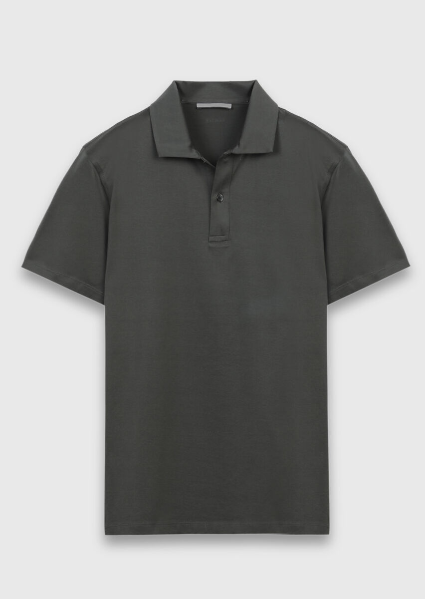 Khaki Plain 100% Cotton T-Shirt - 5