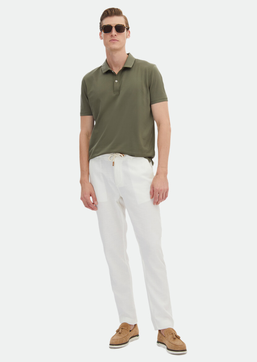 Khaki Plain 100% Cotton T-Shirt 