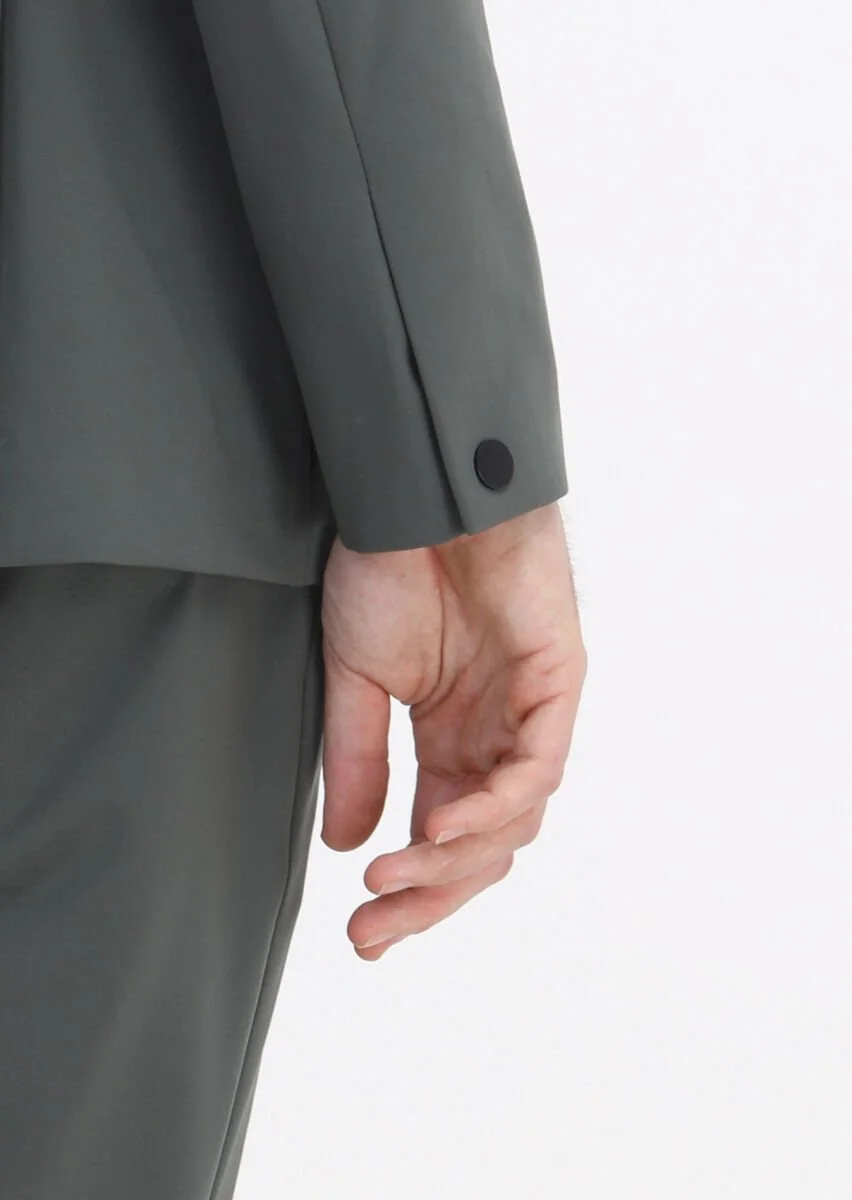 Khaki Plain Comfort Fit Suit - 5