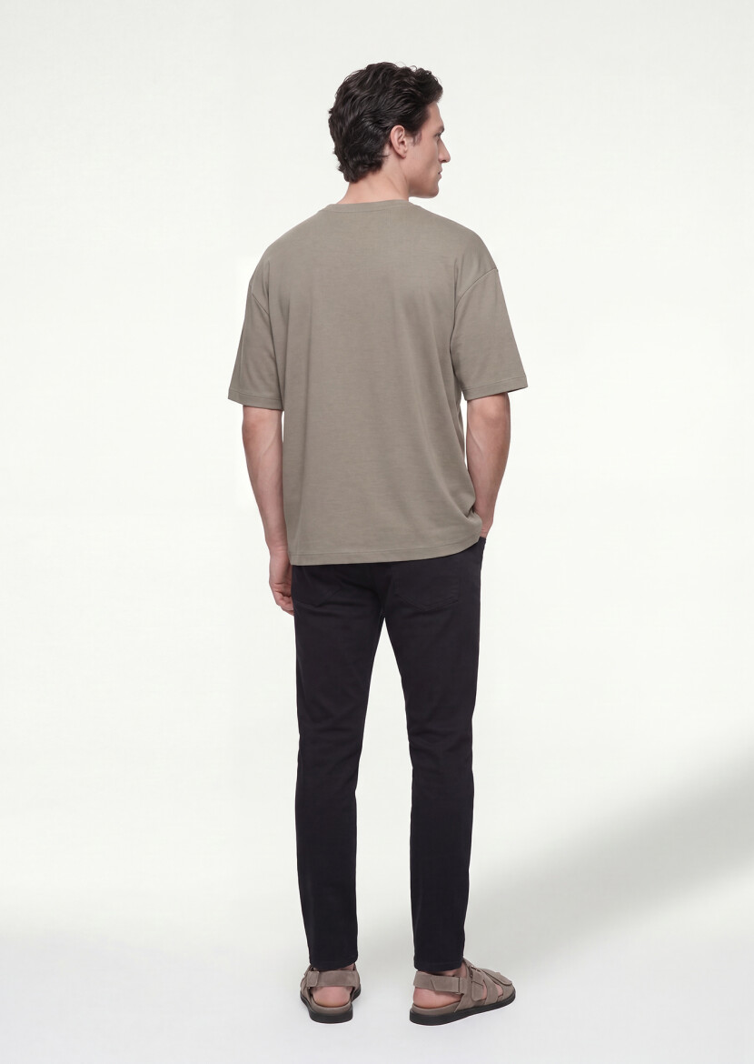 Khaki Plain Sweatshirt - 4