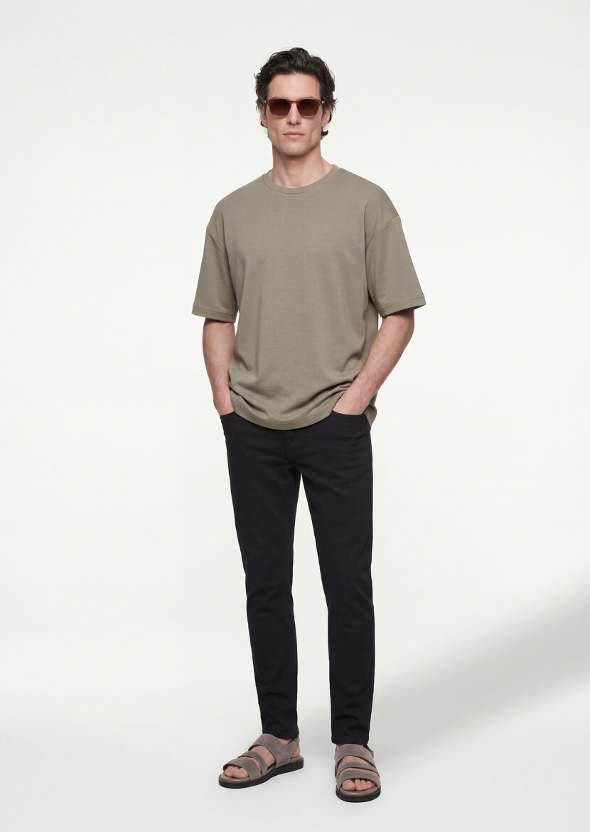 Khaki Plain Sweatshirt - RAMSEY