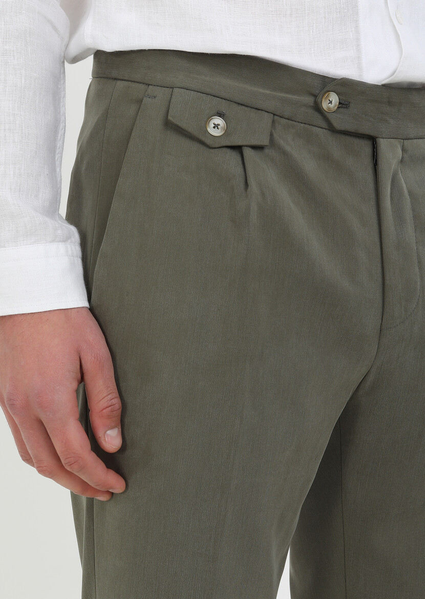 Khaki Plain Zeroweight Slim Fit Suit - 5