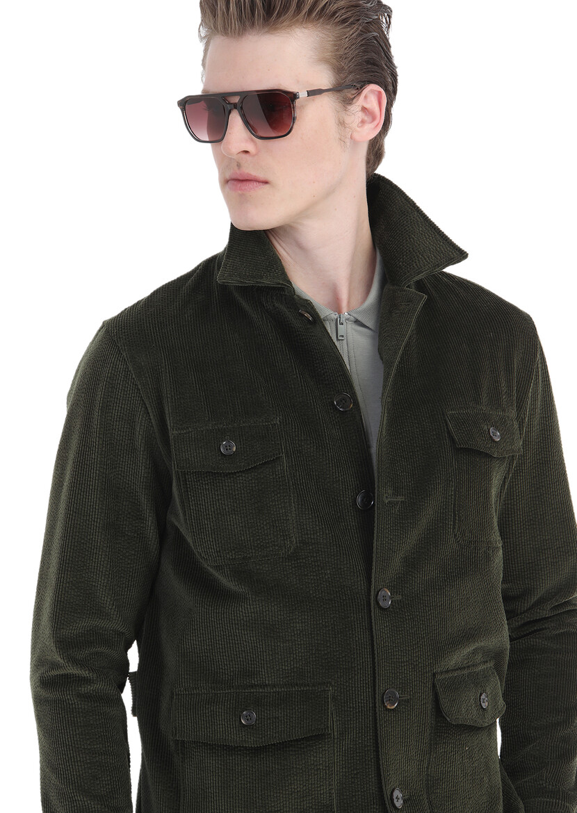 Khaki Shirt Jacket - 6