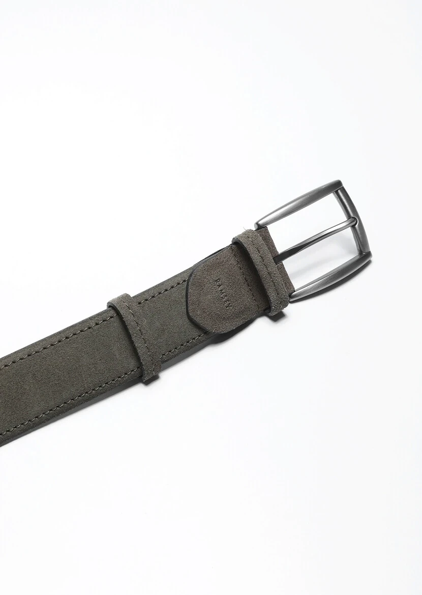 Khaki Suede Belt 