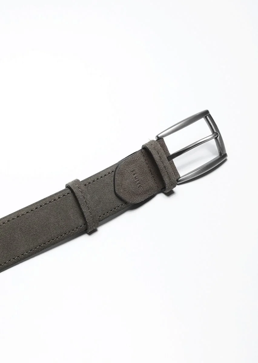 Khaki Suede Belt - 2