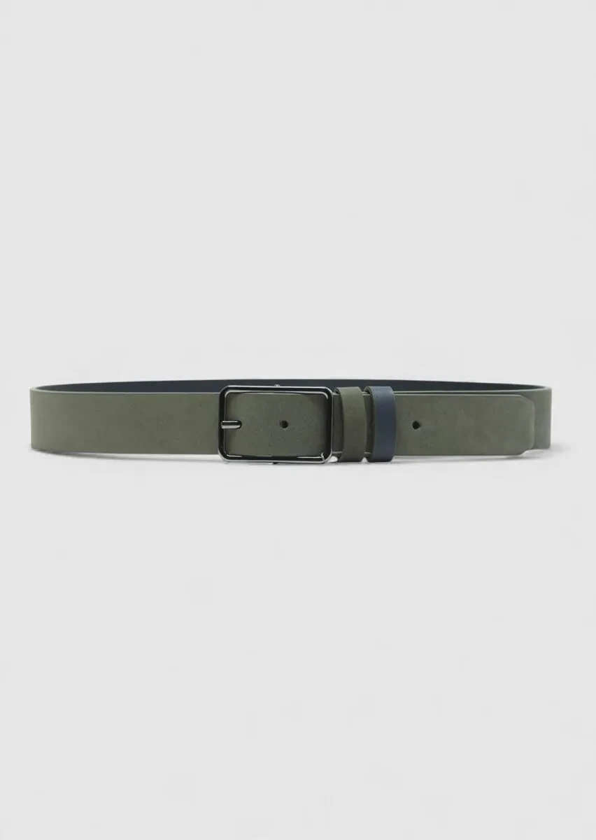 Khaki Suede Belt - 2
