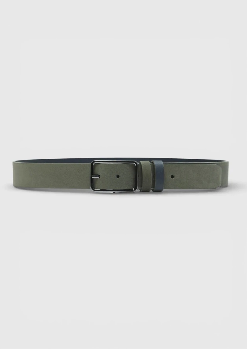 Khaki Suede Belt - RAMSEY