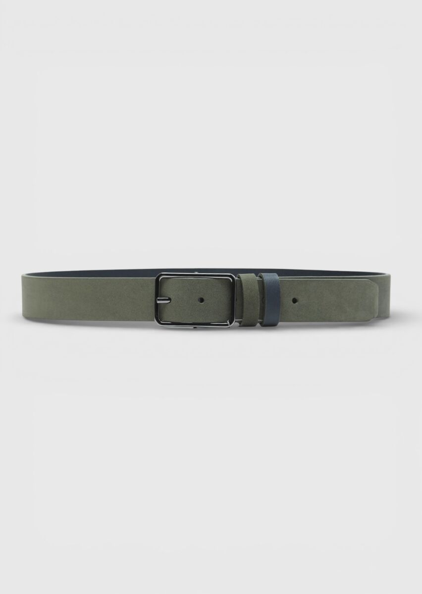 Khaki Suede Belt - 2