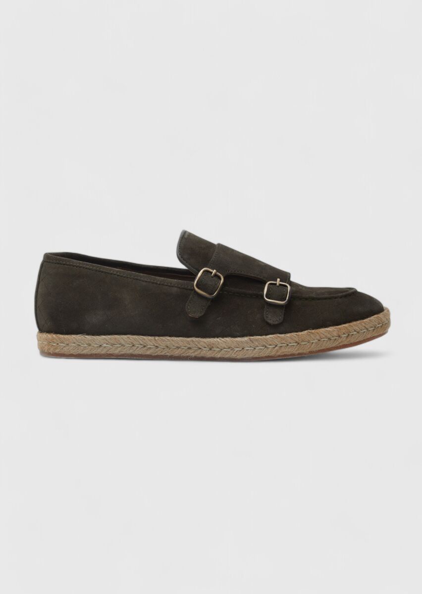 Khaki Suede Casual Loafer - 1