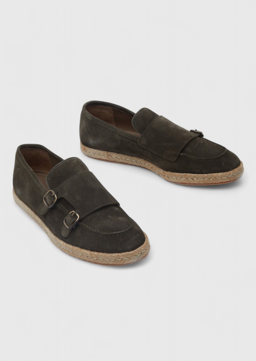 Khaki Suede Casual Loafer - 3
