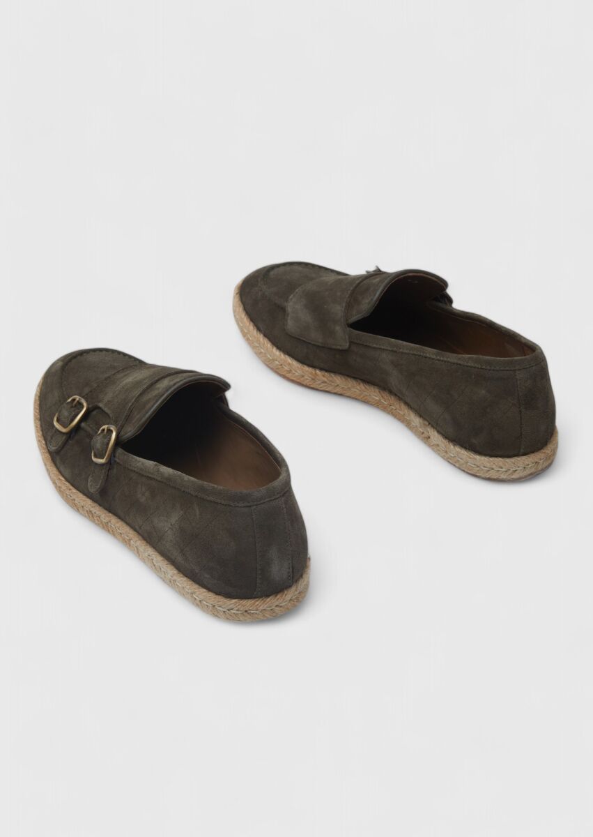 Khaki Suede Casual Loafer - 5