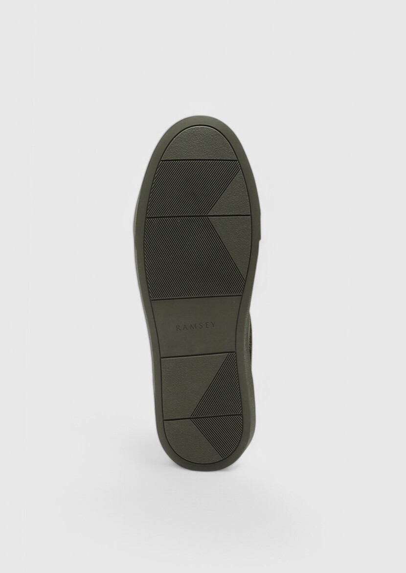 Khaki Suede Sneaker - 4