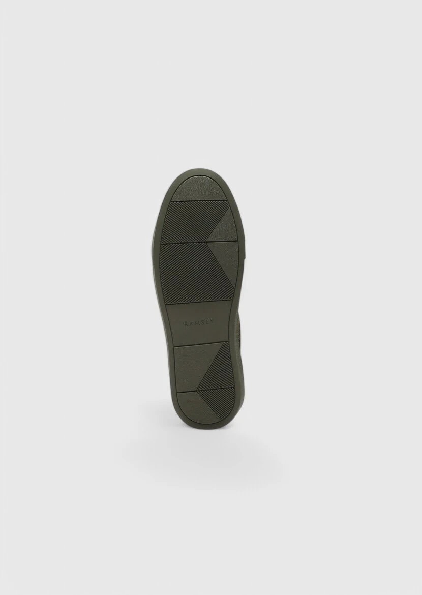Khaki Suede Sneaker - 4