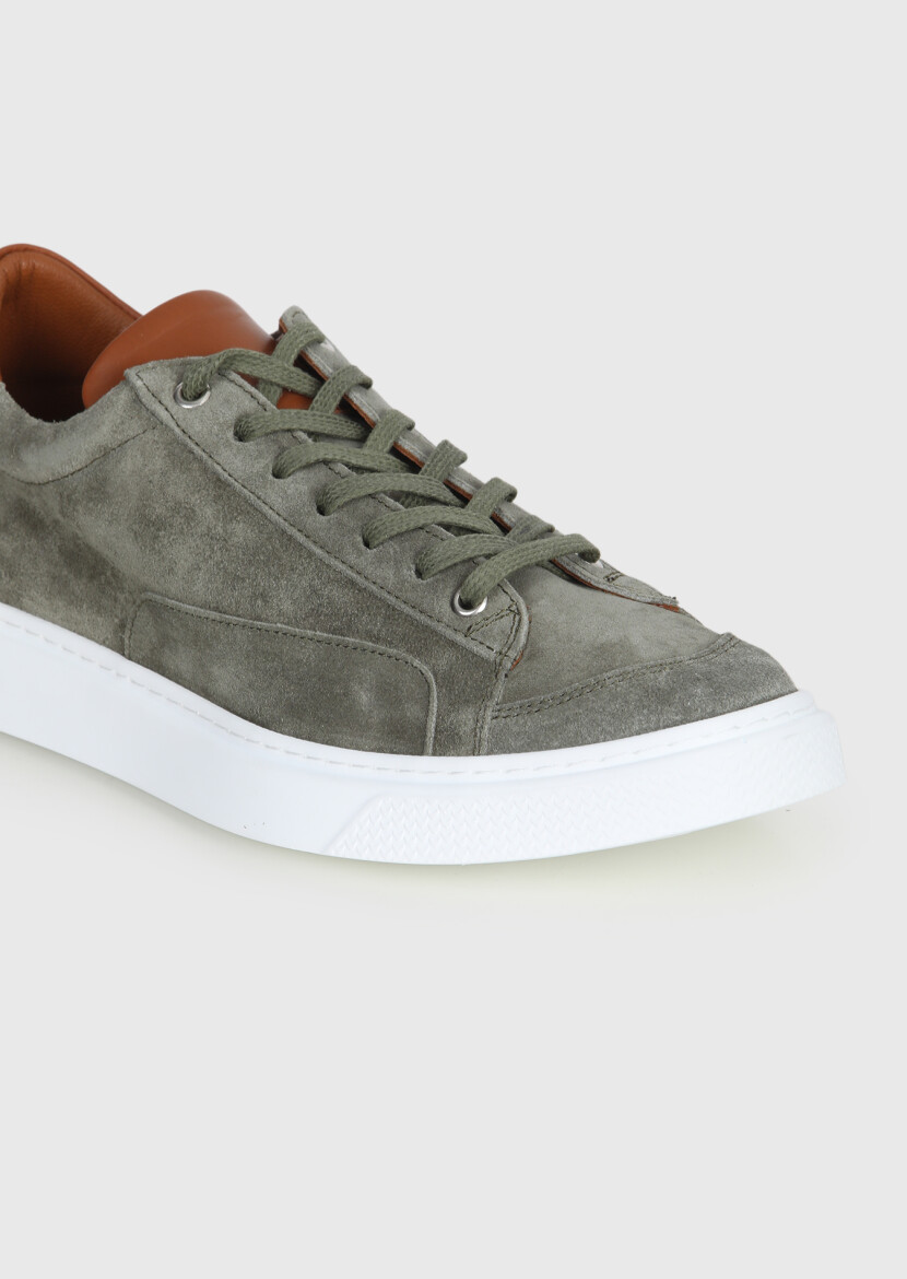 Khaki Suede Sneaker - RAMSEY