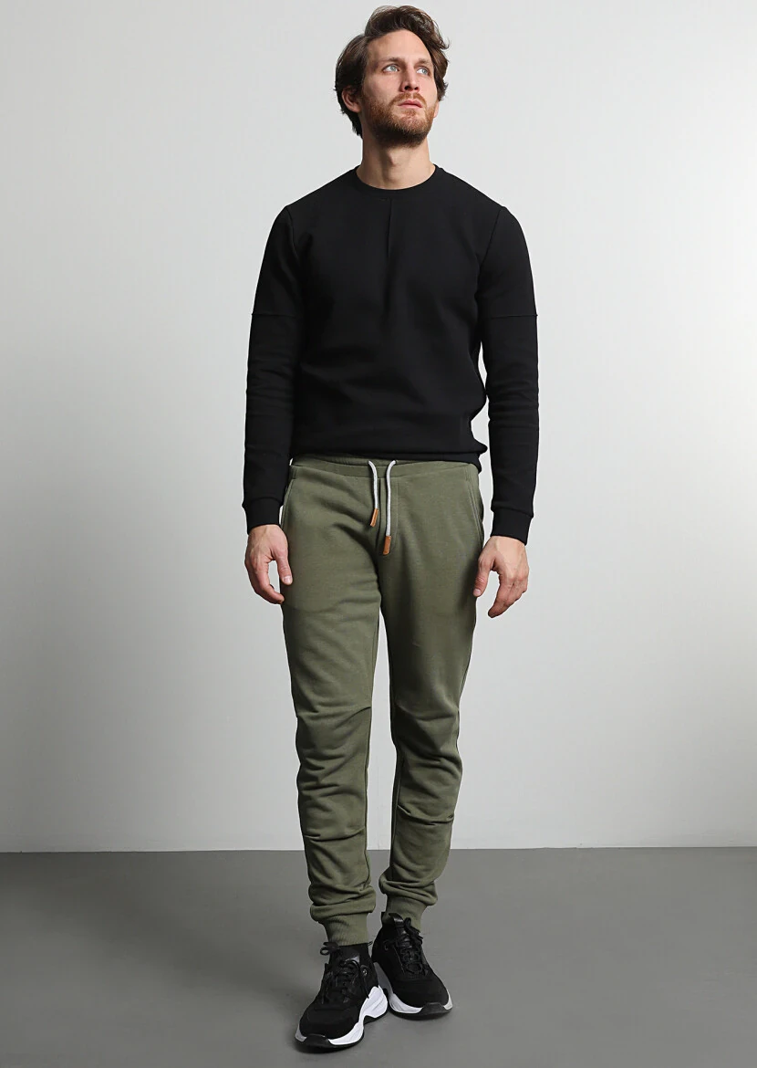 Khaki Sweat Pants - 2