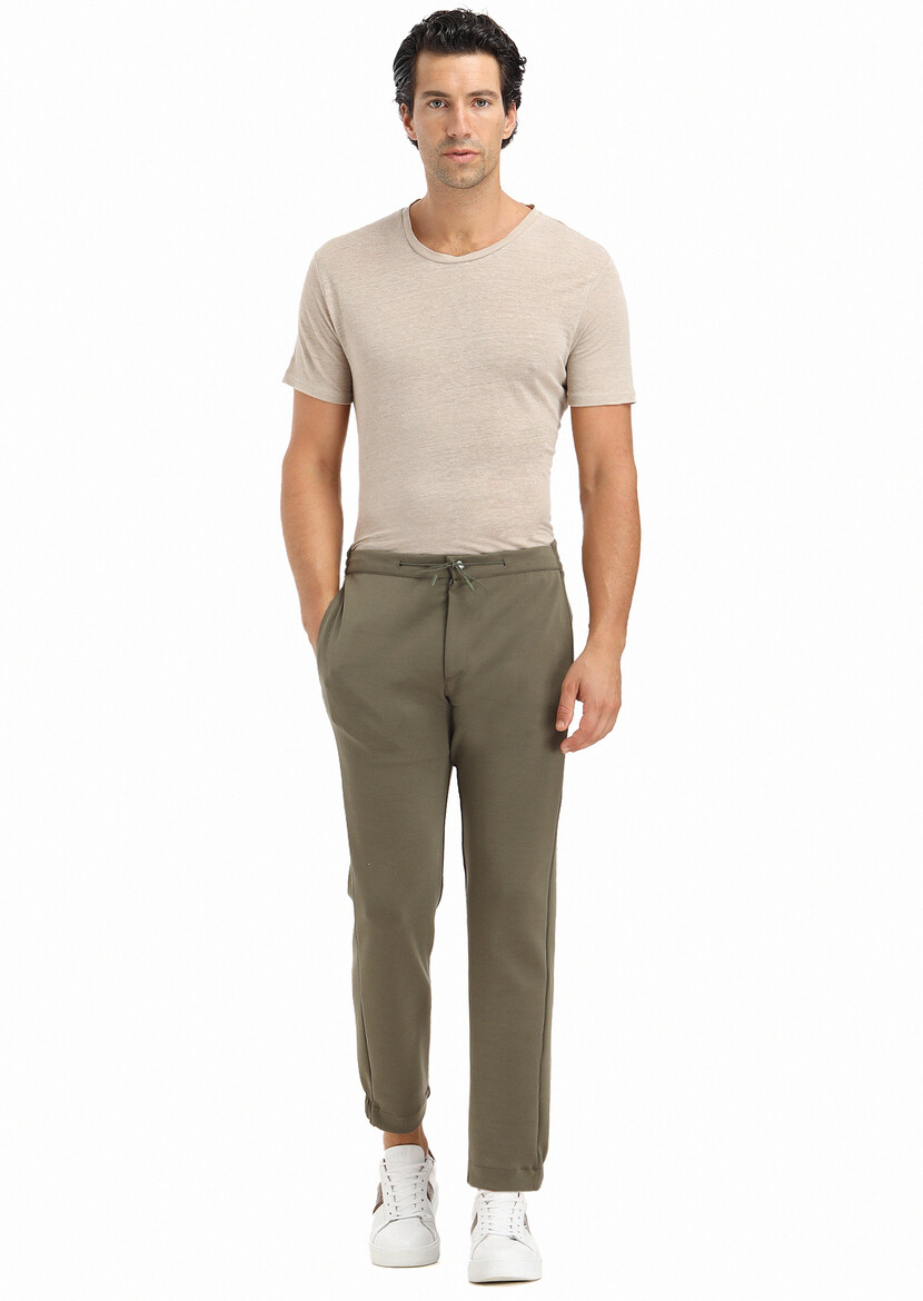 Khaki Sweat Pants - 1