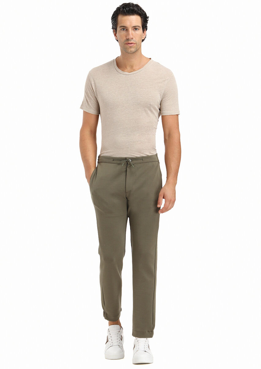 Khaki Sweat Pants - 1