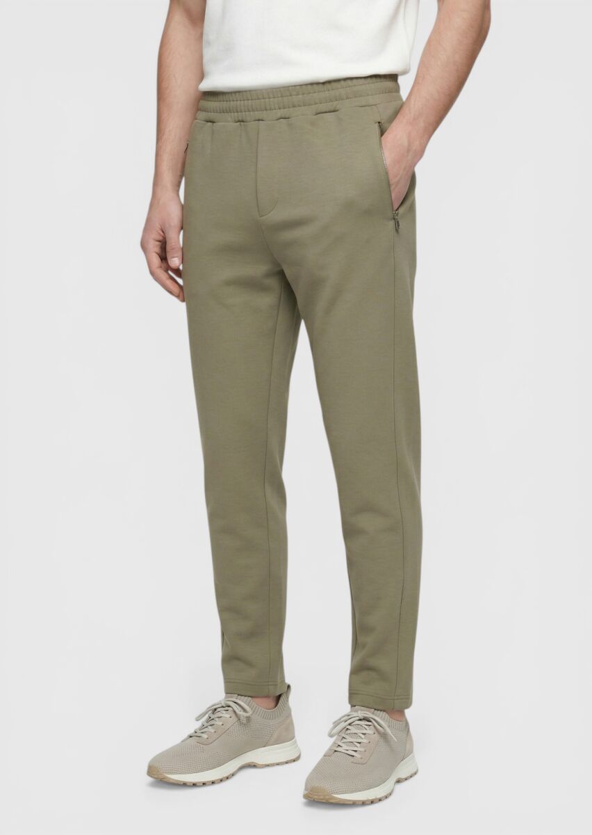 Khaki Sweat Pants - 2