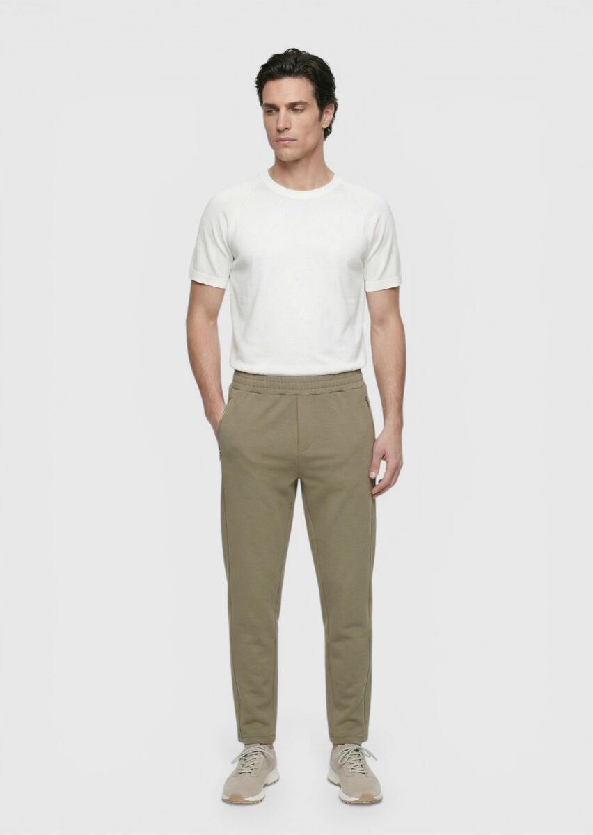 Khaki Sweat Pants - 4