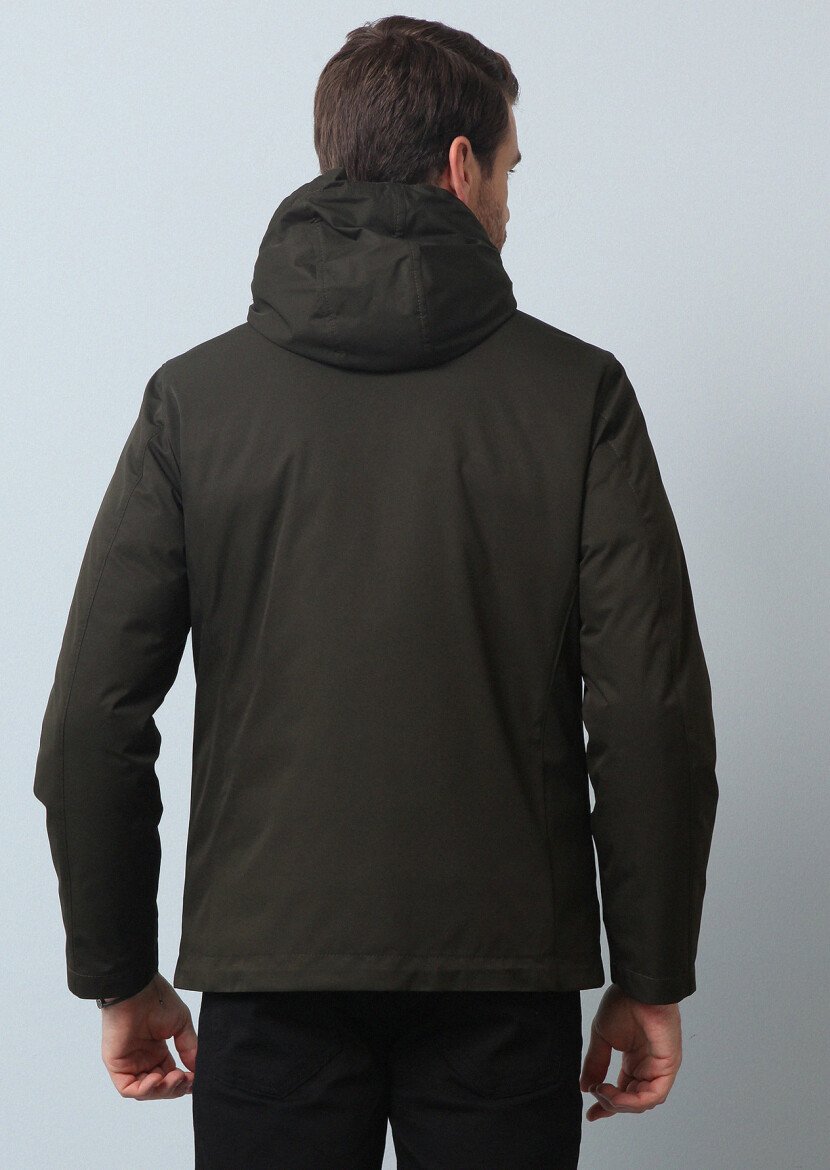 Khaki Weaving Coat - 5