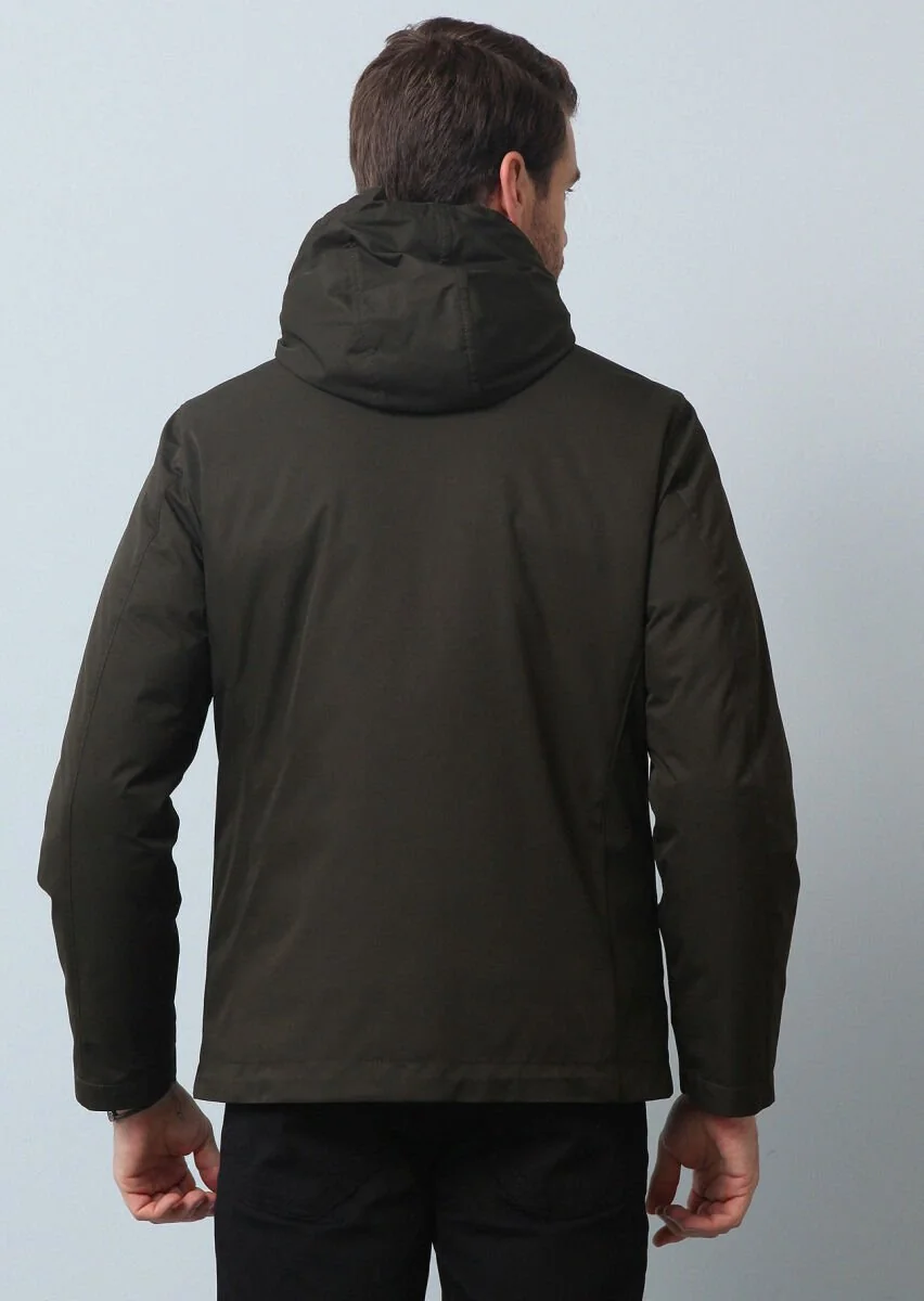 Khaki Weaving Coat - 5