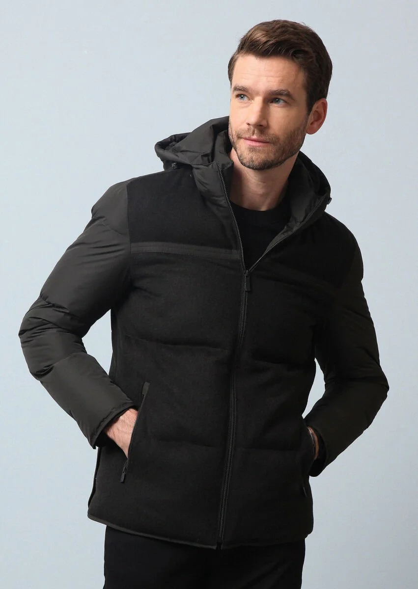 Khaki Weaving Coat - 1