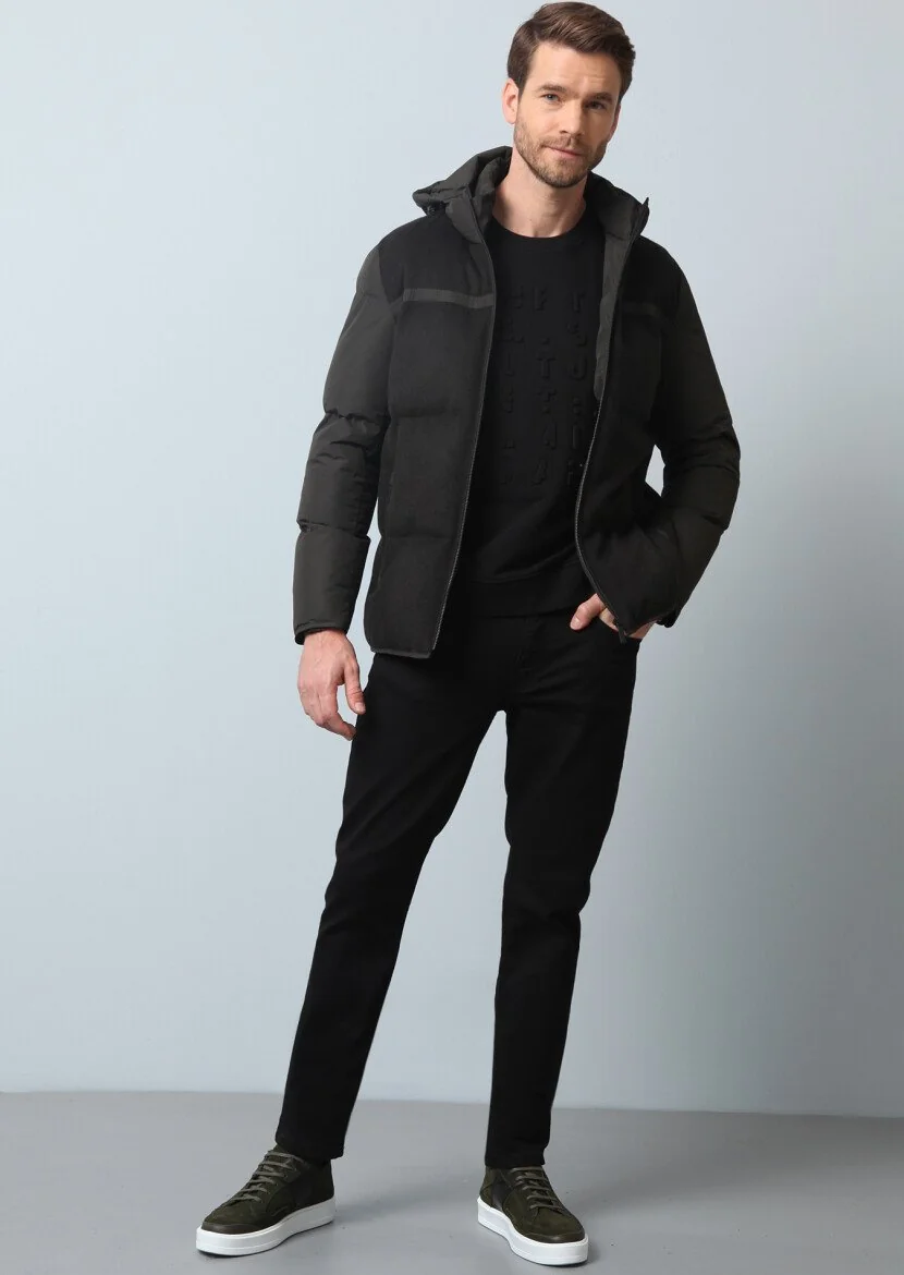 Khaki Weaving Coat - 3
