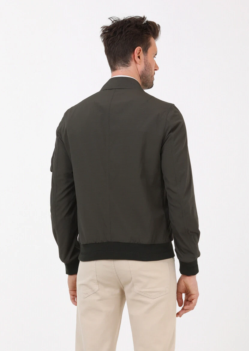 Khaki Weaving Coat - 8