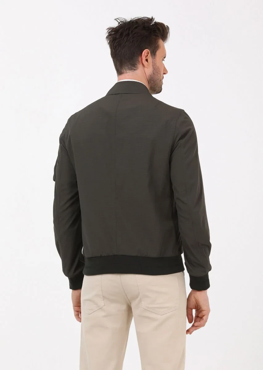 Khaki Weaving Coat - 8