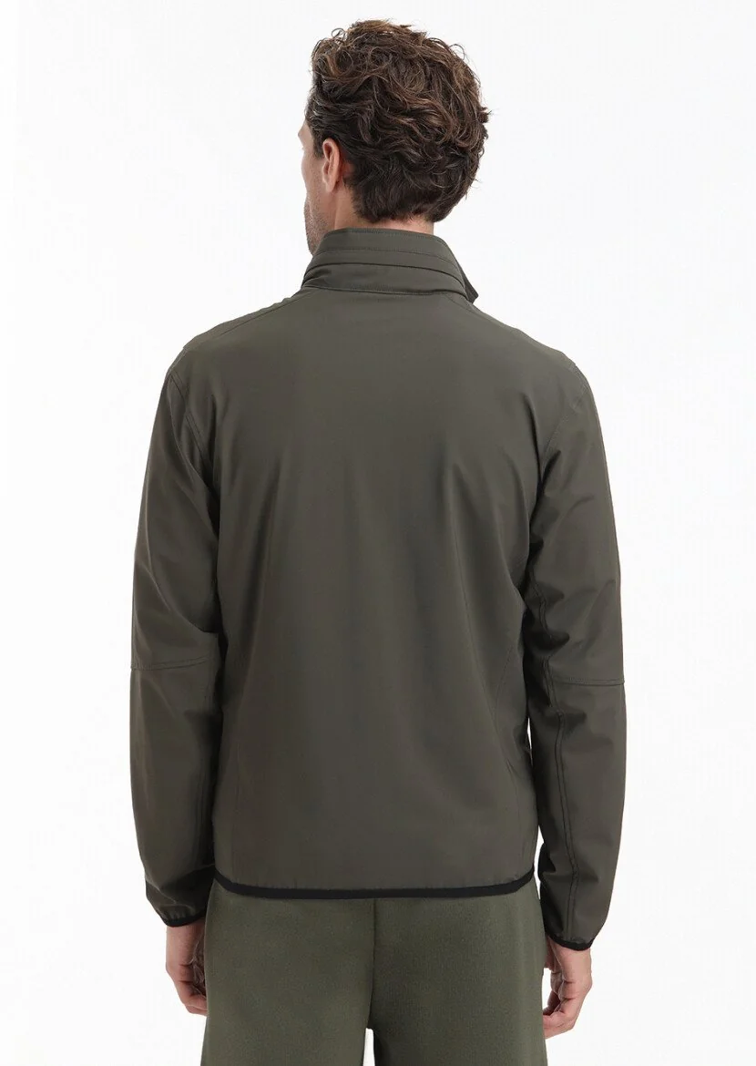 Khaki Weaving Coat - 5