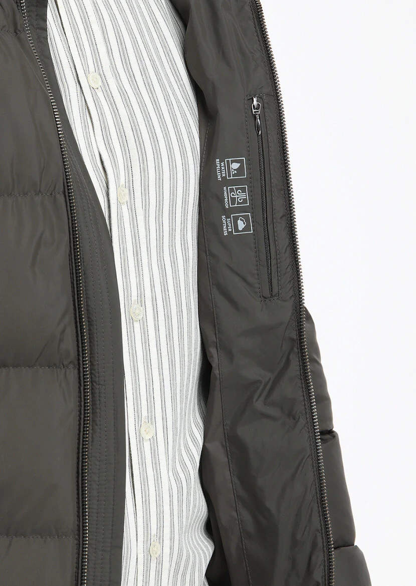 Khaki Weaving Coat - 5