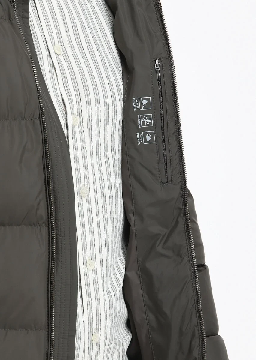 Khaki Weaving Coat - 5