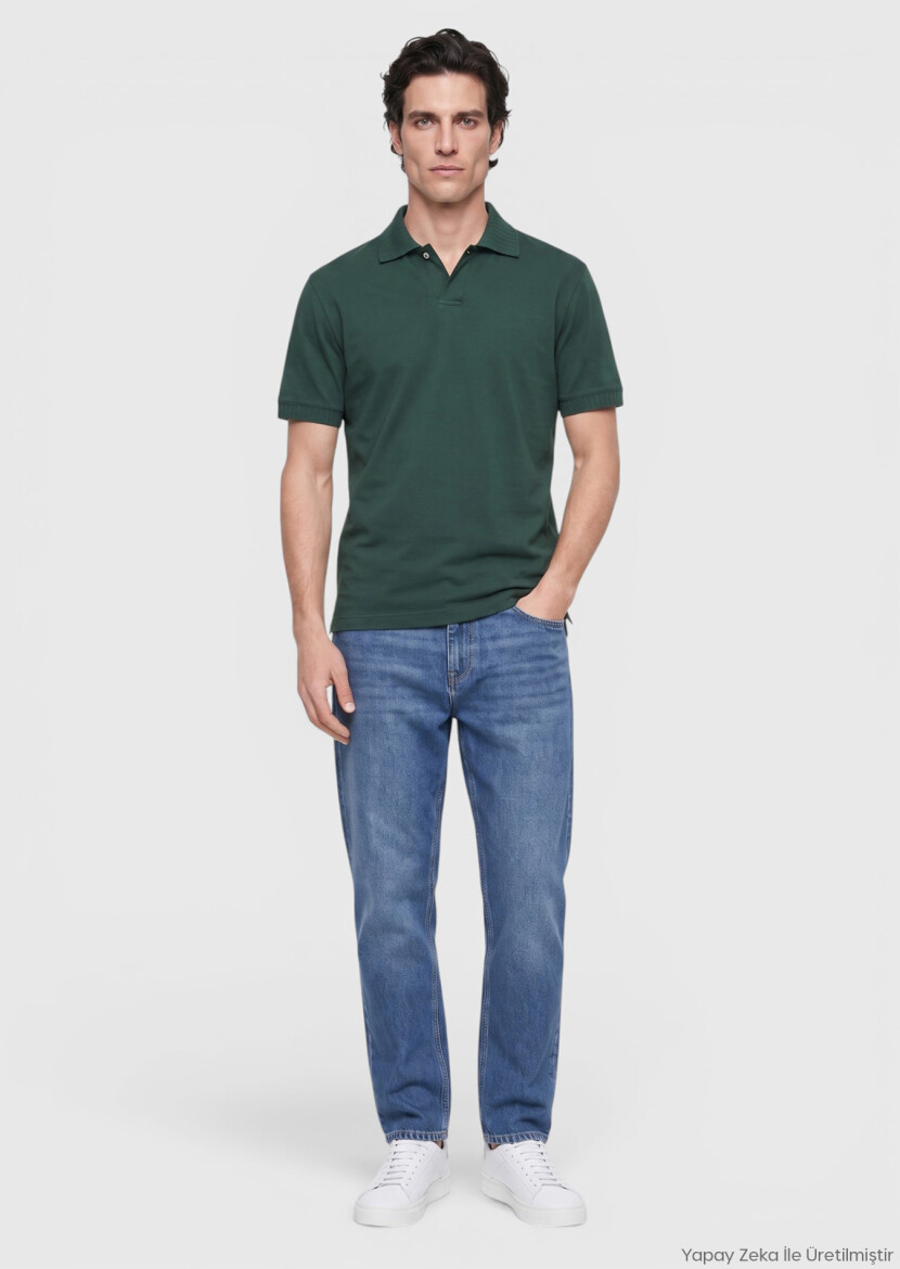 Koyu Haki Düz T-Shirt - RAMSEY