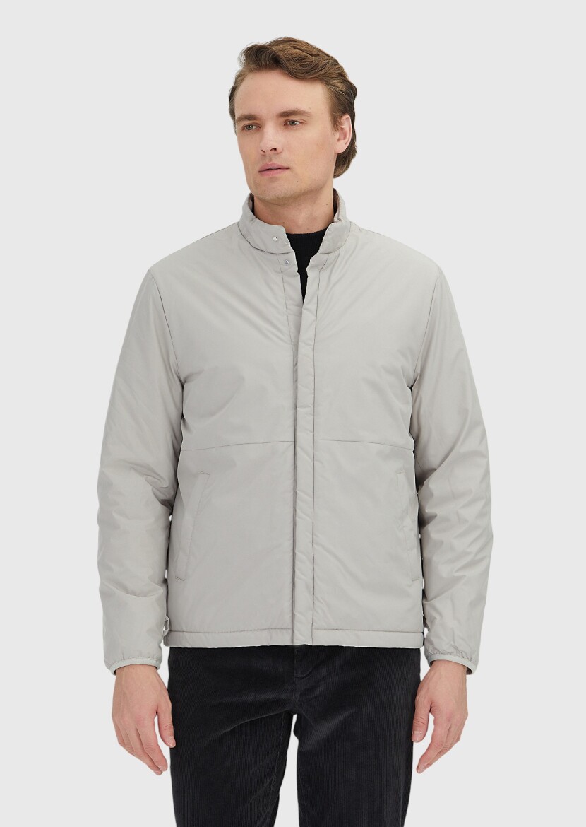 Kum Regular Fit Gömlek Yaka Casual Dokuma Pardesü - 3