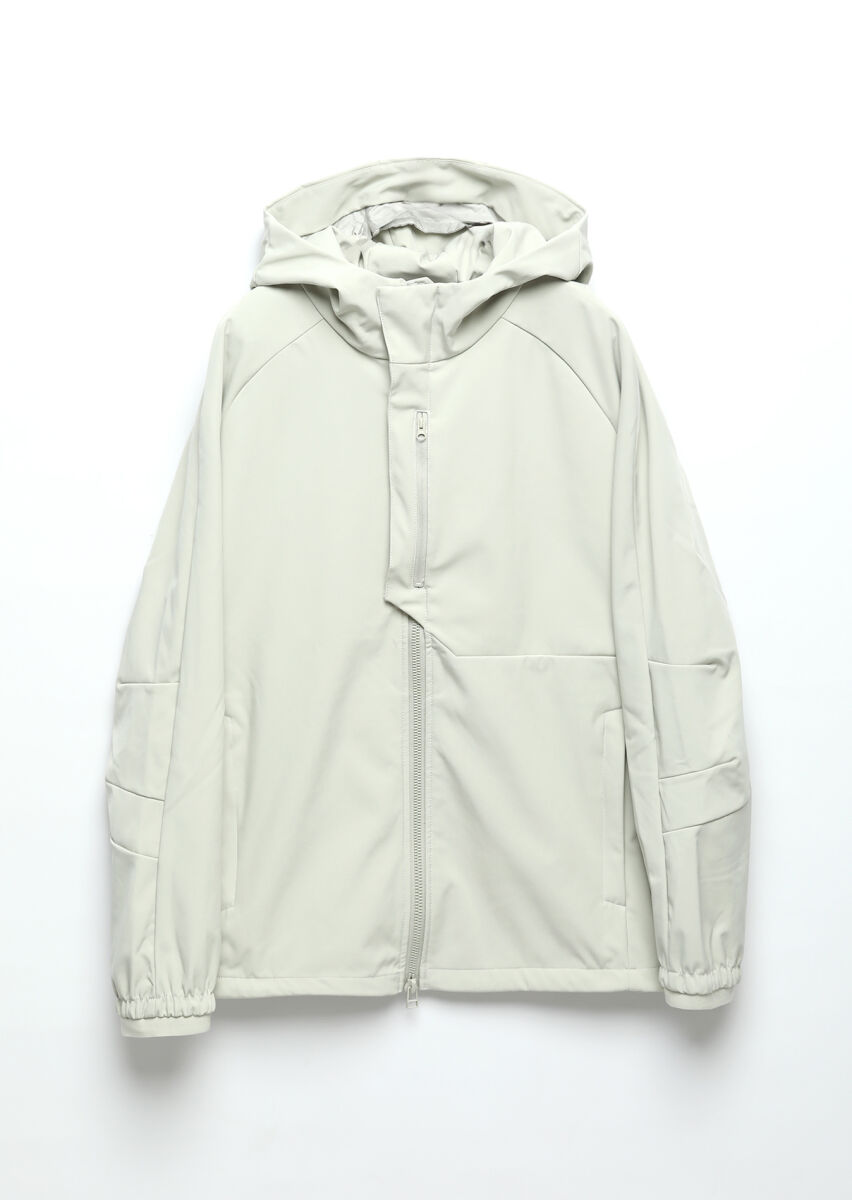 Kum Regular Fit Kapüşonlu Casual Dokuma Mont - 10