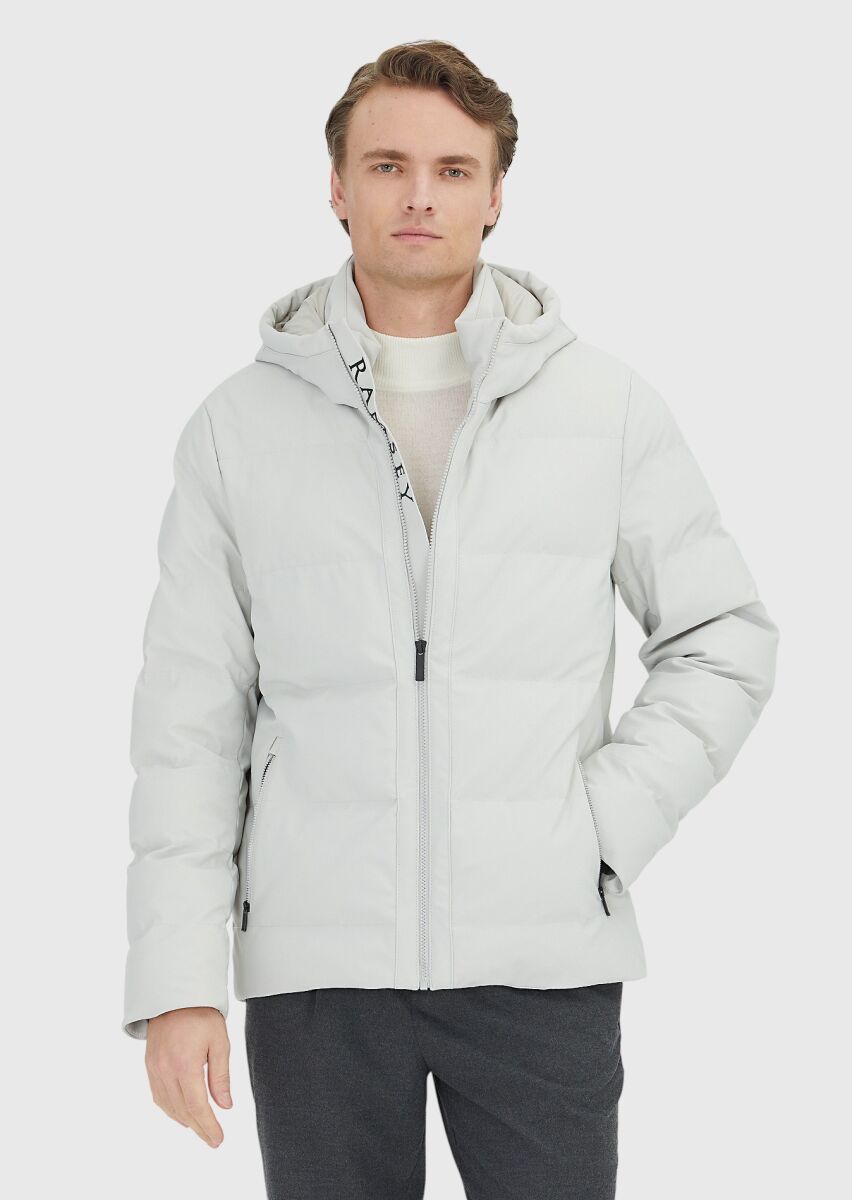 Kum Regular Fit Kapüşonlu Casual Dokuma Mont - 1