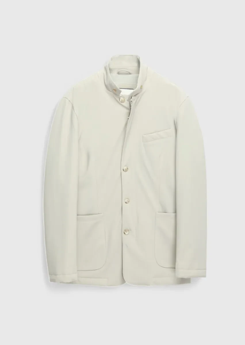 Kum Regular Fit Micro Jel Elyaflı Spor Ceket - 8