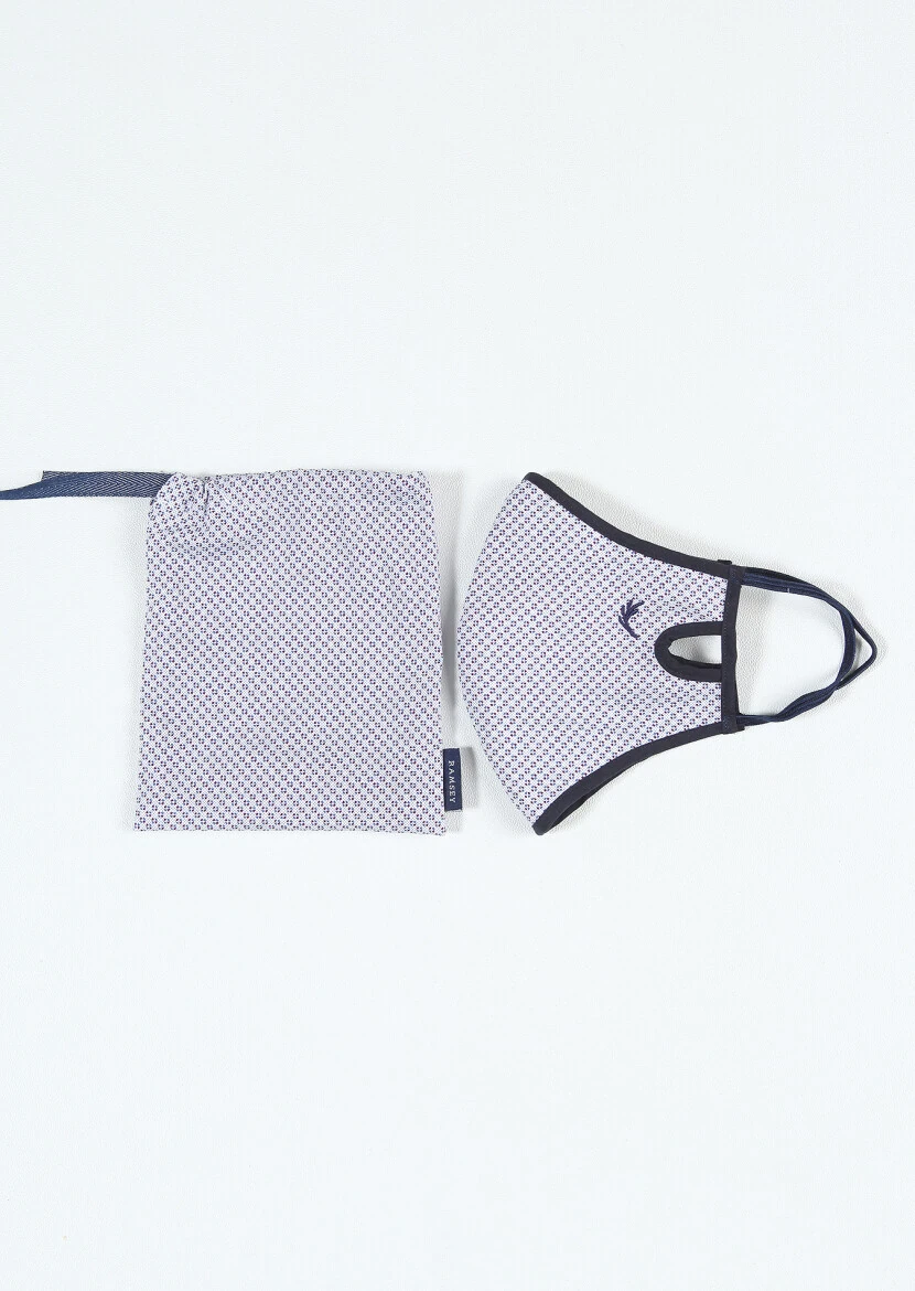 Lacivert %100 Pamuk Maske - 1