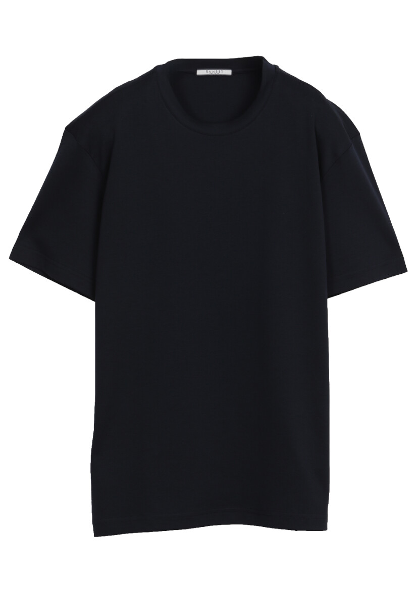 Lacivert Düz %100 Pamuk T-Shirt - 6